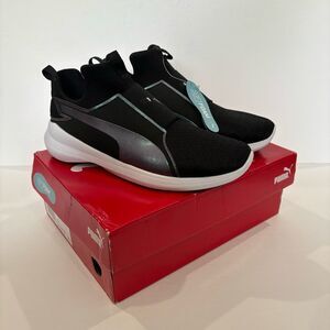Puma Rebel Mid Women’s 8 Black Running Shoes Sneakers size 9